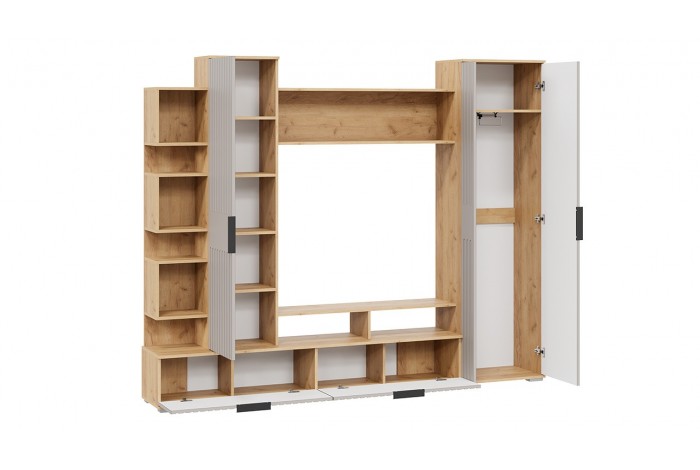 Гостиная «Моника» Дуб Крафт золотой, Кашемир сатин