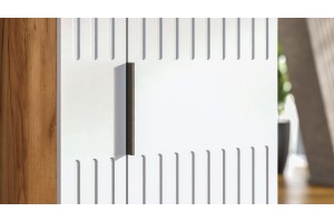 Гостиная Моника Дуб Крафт золотой, Белый матовый