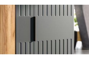 Гостиная Моника Дуб Крафт золотой, Графит матовый