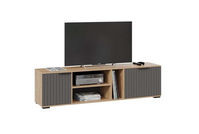 Набор мебели для гостиной «Хилтон» №4 Дуб Крафт золотой, Графит матовый