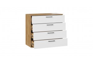 Комод Нео Дуб Крафт золотой, Белый