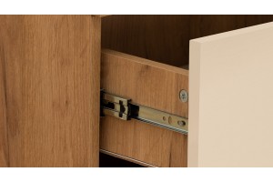 Комод Нео Дуб Крафт золотой, Белый