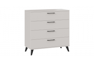 Комод Нео с опорами Кашемир, Черный матовый