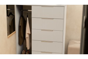 Комод комбинированный Нуар Тип 1 Белый Ясень