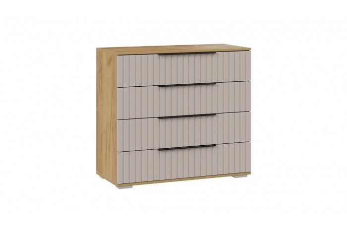 Комод «Хилтон» - 402.010.000 Дуб Крафт золотой, Мокко матовый