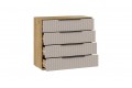 Комод «Хилтон» - 402.010.000 Дуб Крафт золотой, Мокко матовый