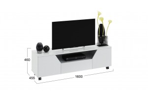 Тумба ТВ Diamond Тип 4 Белый глянец