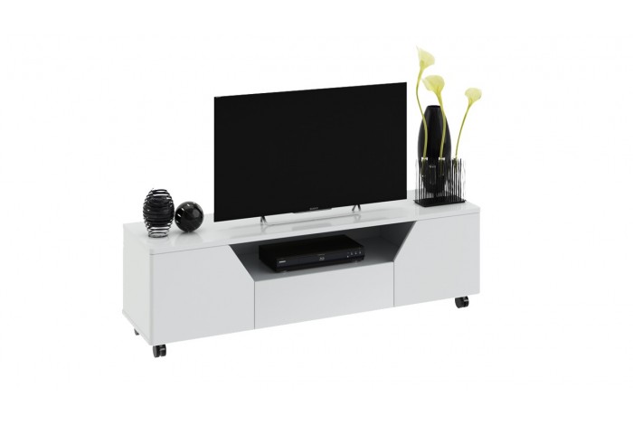 Тумба ТВ «Diamond» Тип 4 Белый глянец