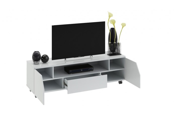 Тумба ТВ «Diamond» Тип 4 Белый глянец