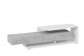 Тумба ТВ «Монтана» Тип 4 - КМ+02.84.000.027 Белый, Ателье светлый глянец