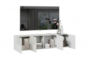 Тумба ТВ Танго Белый, Холст Белый