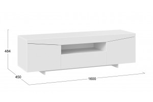 Тумба ТВ Тип 1 Белый Ясень