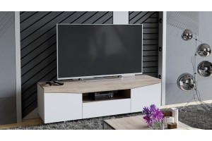 Тумба ТВ Тип 1 Белый Ясень, Дуб Сонома