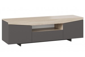 Тумба ТВ Тип 1 Дуб Сонома, Графит Серый