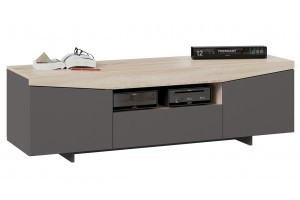 Тумба ТВ Тип 1 Дуб Сонома, Графит Серый