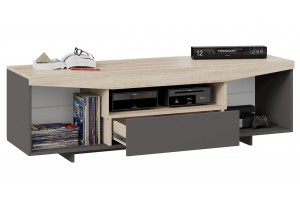 Тумба ТВ Тип 1 Дуб Сонома, Графит Серый