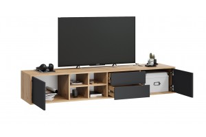 Тумба ТВ Тип 5 Дуб Крафт золотой, Антрацит