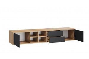 Тумба ТВ Тип 5 Дуб Крафт золотой, Антрацит