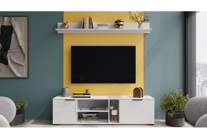 Модульная гостиная «Агата» Белый Ясень