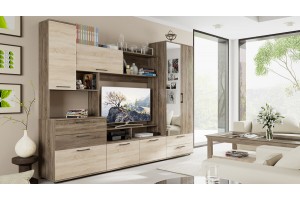 Модульная гостиная Марта Дуб Сонома трюфель, Дуб Сонома