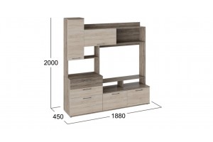 Модульная гостиная Марта Дуб Сонома трюфель, Дуб Сонома