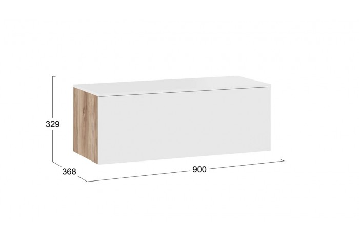 Модульная гостиная «Порто» Яблоня Беллуно, Белый софт