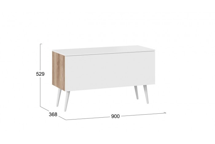 Модульная гостиная «Порто» Яблоня Беллуно, Белый софт