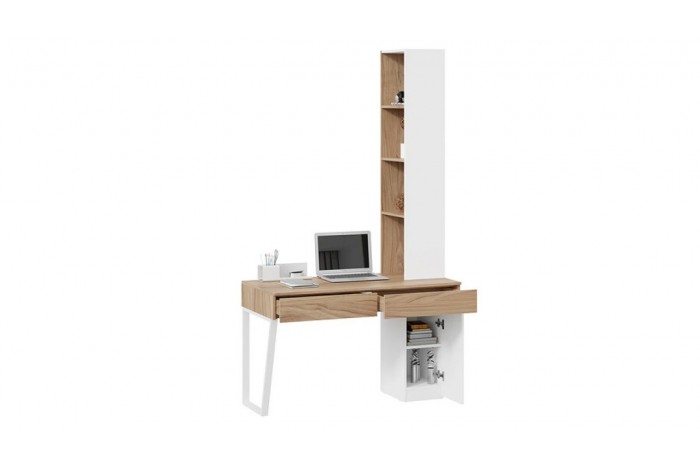 Модульная гостиная «Порто» Яблоня Беллуно, Белый софт