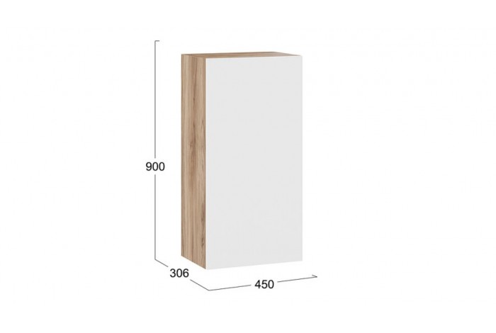 Модульная гостиная «Порто» Яблоня Беллуно, Белый софт