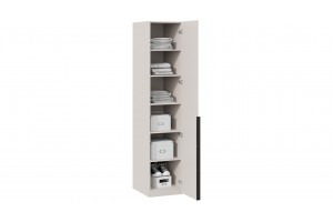 Шкаф для белья Порто (580) с 1 зеркальной дверью Кашемир матовый