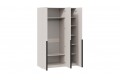 Шкаф для одежды «Порто» (580) с 3 глухими дверями - СМ-393.07.113 Кашемир матовый, Кашемир сатин