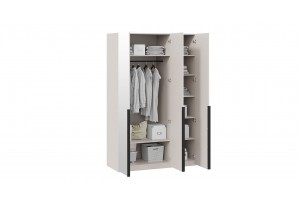 Шкаф для одежды Порто (580) с 3 зеркальными дверями Кашемир матовый