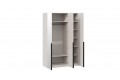 Шкаф для одежды «Порто» (580) с 3 зеркальными дверями - СМ-393.07.111 Кашемир матовый