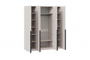 Шкаф для одежды Порто (580) с 4 глухими дверями Кашемир матовый, Кашемир сатин