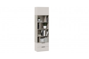 Шкаф комбинированный Порто (366) Исп.2 Кашемир сатин, Кашемир матовый, Баттл Рок