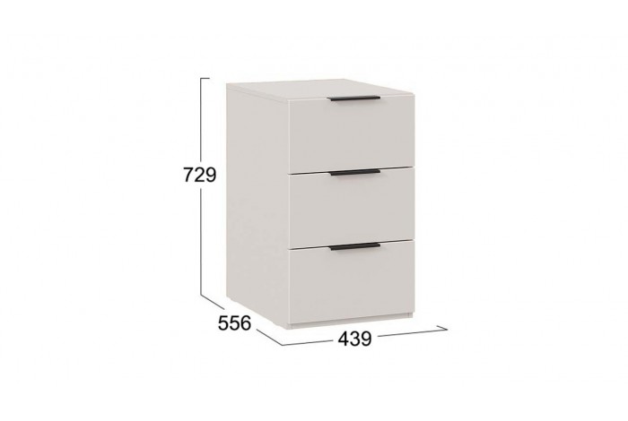 Тумба универсальная «Порто» (для стола) - ТД-393.15.01-11 Кашемир сатин, Кашемир матовый