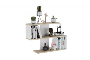 Полка настенная Diamond Тип 1 Дуб Сонома, Белый