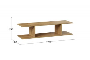 Полка настенная Хилтон (1100) - 404.007.000 Дуб Крафт золотой