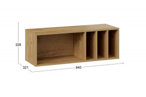 Полка настенная Хилтон (940) Исп 1.1 - 404.008.000 Дуб Крафт золотой