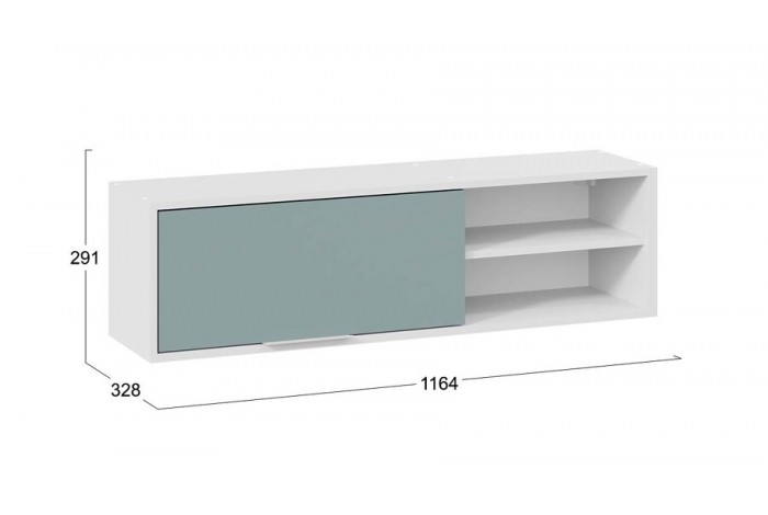 Полка настенная «Марли» - 403.001.000 Белый, Серо-голубой