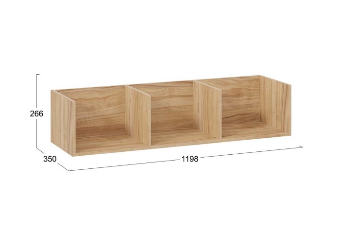 Полка настенная «Порто» - ТД-393.15.11-01 Коричневый