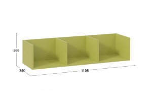 Полка настенная Порто ТД-393.15.11-01 Зеленый