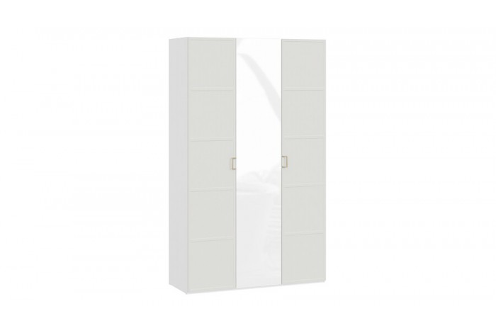 Шкаф комбинированный «Стелла» - 402.43 Белый холст, Белый Жемчуг