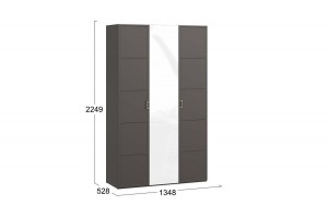 Шкаф комбинированный Стелла Серый вулкан, Фон серый