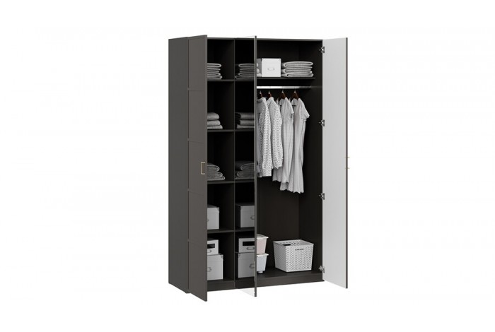 Шкаф комбинированный «Стелла» - 402.43 Серый вулкан, Фон серый