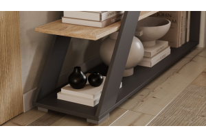 Стеллаж тип 14 Графит Серый, Дуб Сонома