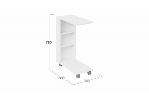 Стол журнальный Тип 14 Белый Ясень