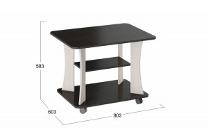 Стол журнальный Тип 8 Венге Цаво, Дуб Белфорт