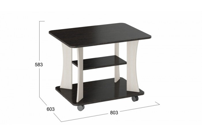 Стол журнальный Тип 8 Венге Цаво, Дуб Белфорт