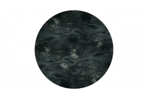 Стол журнальный ДП 1-04-14 Черный, Стекло Камень №12